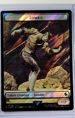 2025 MTG Magic The Gathering FIC Final Fantasy Surge Foil Token Moogle Zombie - Image 2