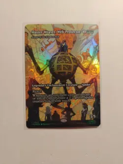 FOIL MTG Master Weaver, Web Protector Marvel's Eternal Borderless Mythic 0032 - Image 1