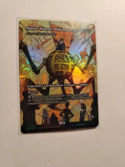 FOIL MTG Master Weaver, Web Protector Marvel's Eternal Borderless Mythic 0032 - Image 2