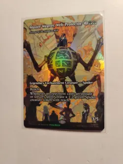 FOIL MTG Master Weaver, Web Protector Marvel's Eternal Borderless Mythic 0032 - Image 3