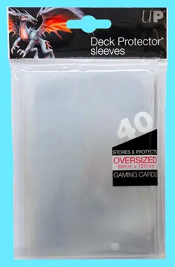 40 Ultra Pro OVERSIZED TOP LOADING CLEAR DECK PROTECTOR Sleeves MTG Commander - Image 1