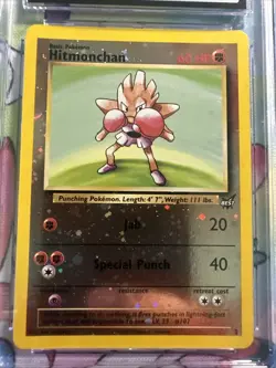CGC 8 Hitmonchan Reverse Holo 2003 Best of Game Promo #2 Pokemon Vintage - Image 2