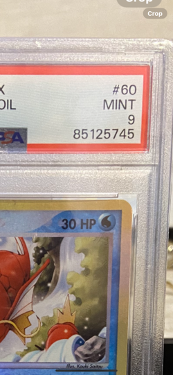 2003 Pokemon Ex Magikarp reverse foil PSA 9 Mint - Image 4