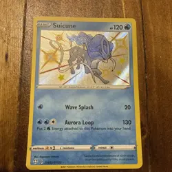 Pokemon TCG Suicune Holo Rare Shining Fates Baby Shiny Vault SV022/SV122 MINT - Image 1