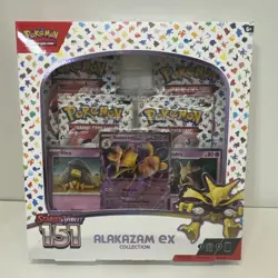 Pokemon TCG Scarlet and Violet - 151 Alakazam ex Collection Box - 4 Packs 820650855269 - Image 1