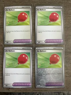 Pokemon TCG SV: Black Bolt Air Balloon x4 Playset 079/086 - Image 2