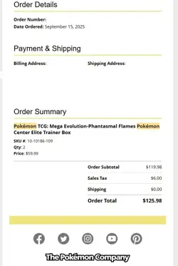 Phantasmal Flames: Pokemon Center ETB - PREORDER - (SHIPS AFTER 11/14) - Image 2