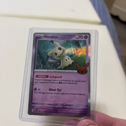 POKeMON TCG Mimikyu 097/193 2023 Trick Or Trade Allen Rare Holo cool shiny 🔥 - Image 3