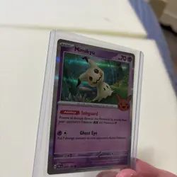 POKeMON TCG Mimikyu 097/193 2023 Trick Or Trade Allen Rare Holo cool shiny 🔥 - Image 4