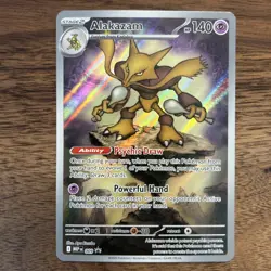🟣Pokemon - Alakazam 009 Mega Evolution Black Star Promo MINT! 🟣 - Image 1