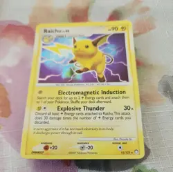 2007 Pokemon TCG Raichu Holo Rare Swirl Mysterious Treasures 15/123 Lp-nm - Image 1