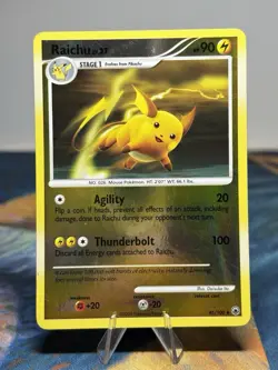 Raichu 45/100 Diamond And Pearl DP Majestic Dawn Reverse Holo Rare Pokemon LP - Image 1