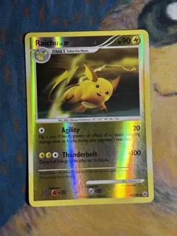 Raichu 45/100 Diamond And Pearl DP Majestic Dawn Reverse Holo Rare Pokemon LP - Image 2