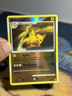 Raichu 45/100 Diamond And Pearl DP Majestic Dawn Reverse Holo Rare Pokemon LP - Image 3