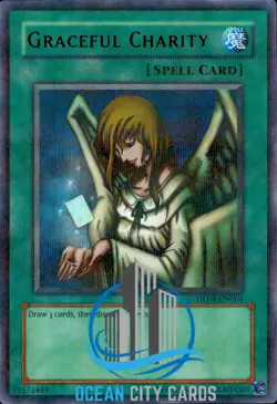 Yugioh Graceful Charity HL04-EN004 Hobby League Ultra Parallel NM - Image 1
