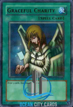 Yugioh Graceful Charity HL04-EN004 Hobby League Ultra Parallel NM - Image 3
