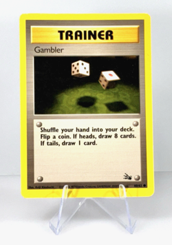 Vintage 1999 Pokemon Gambler Fossil Set 60/62 Common Unlimited Edition Card - Image 1