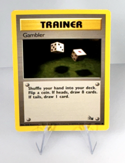 Vintage 1999 Pokemon Gambler Fossil Set 60/62 Common Unlimited Edition Card - Image 2