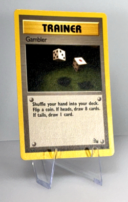 Vintage 1999 Pokemon Gambler Fossil Set 60/62 Common Unlimited Edition Card - Image 3