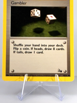 Vintage 1999 Pokemon Gambler Fossil Set 60/62 Common Unlimited Edition Card - Image 5