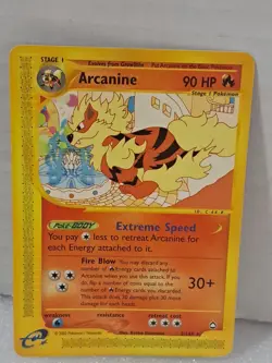 Arcanine 2/147 Aquapolis Non-Holo Rare Pokemon Card Played Condition - Image 1