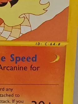 Arcanine 2/147 Aquapolis Non-Holo Rare Pokemon Card Played Condition - Image 3
