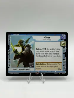 Star Wars Unlimited Twilight Of The Republic Yoda Leader Rare Card #004/257 - Image 1