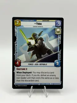 Star Wars Unlimited Twilight Of The Republic Yoda Leader Rare Card #004/257 - Image 2