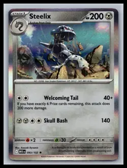 Steelix Holo Rare Mega Evolutions #093/132 Pokemon Card - Image 1