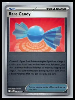 Rare Candy Reverse Holo Mega Evolutions #125/132 Pokemon Card - Image 1