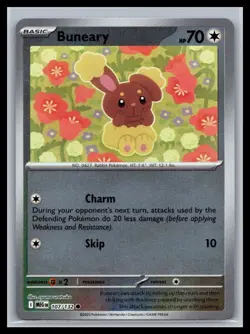 Buneary Reverse Holo Mega Evolutions #107/132 Pokemon Card - Image 1