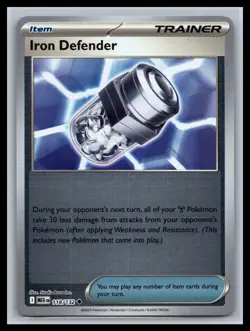 Iron Defender Reverse Holo Mega Evolutions #118/132 Pokemon Card - Image 1