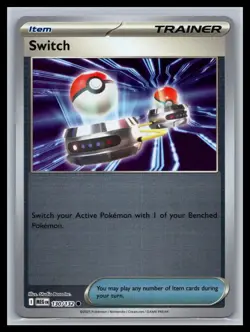 Switch Reverse Holo Mega Evolutions #130/132 Pokemon Card - Image 1