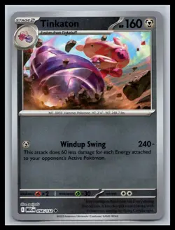 Tinkaton Reverse Holo Mega Evolutions #098/132 Pokemon Card - Image 1