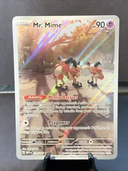 Pokemon TCG Mr. Mime Illustration Rare 179/165 151 Scarlet & Violet NM/M Card - Image 1