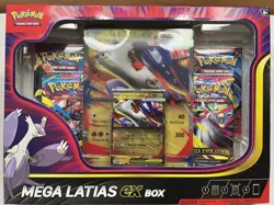 Pokemon Mega Latias EX Box Promo Card 4 Booster Packs Factory Sealed - Image 1