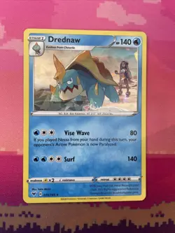 Pokemon Card Drednaw Vivid Voltage Cracked Ice Holo Rare 039/185 Near Mint - Image 1