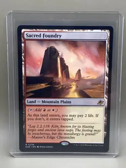 SACRED FOUNDRY #0256 Edge Of Eternities MTG RARE Card Near Mint - Image 1