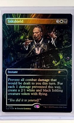 2024 MTG Magic the Gathering SLD Secret Lair Borderless Foil #1694 Inkshield - Image 1