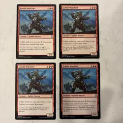 Magic the Gathering MTG Goblin Warchief Play Set Of 4 - Image 1