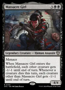 MTG Massacre Girl ** Outlaws of Thunder Junction Commander ** English - Image 1