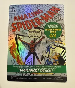 Peter Parker (0232) (Borderless) Marvel's Spider-Man Foil MTG - Image 2