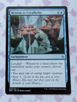 Retreat to Coralhelm - Battle for Zendikar - Uncommon - NM MTG - Image 1
