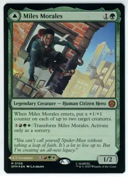 MTG Miles Morales Ultimate Spider-Man 0108 Foil Marvel Universes Beyond - Image 1