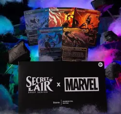 Magic the Gathering MTG Secret Lair Marvel Storm Rainbow Foil New Sealed - Image 1