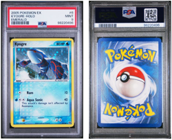 PSA MINT 9 2005 POKEMON TCG EX EMERALD #6 KYOGRE-HOLO EMERALD - Image 1