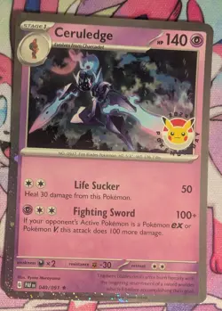 Ceruledge - (Pokemon Day 2024) (Cosmos Holo) 040/091 NM - Image 1