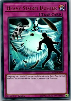 Yugioh Heavy Storm Duster DUDE-EN050 1st Edition Ultra Rare NM - Image 1