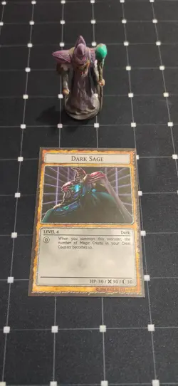 Yugioh Dungeon Dice Monsters Dark Sage custom figure card! DDM - Image 1