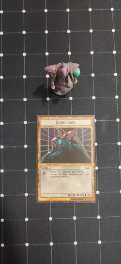 Yugioh Dungeon Dice Monsters Dark Sage custom figure card! DDM - Image 2